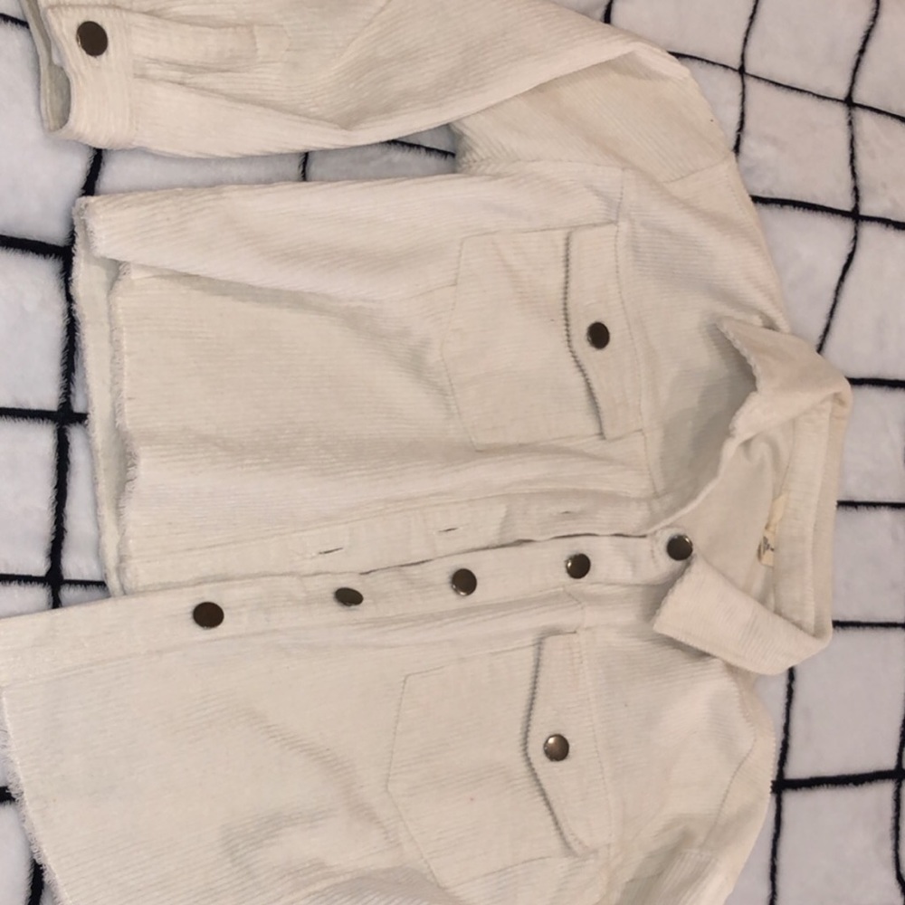 an off white jacket